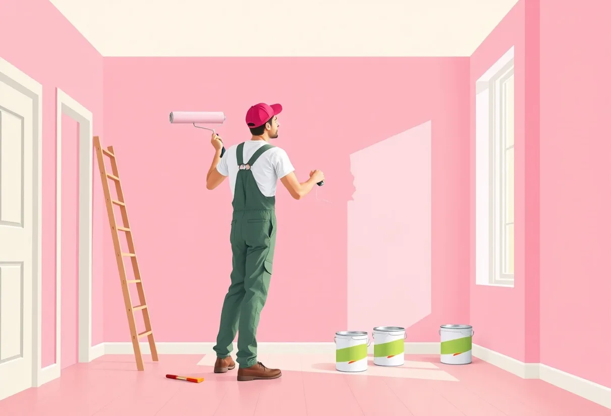 Peintre Pélissanne 13330 en intervention sur un chantier